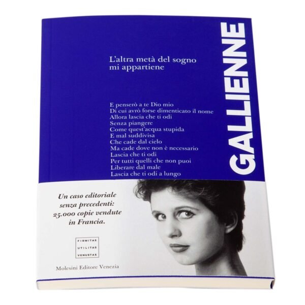 Alicia Gallienne L'altra metà del sogno mi appartiene Molesini Editore Venezia